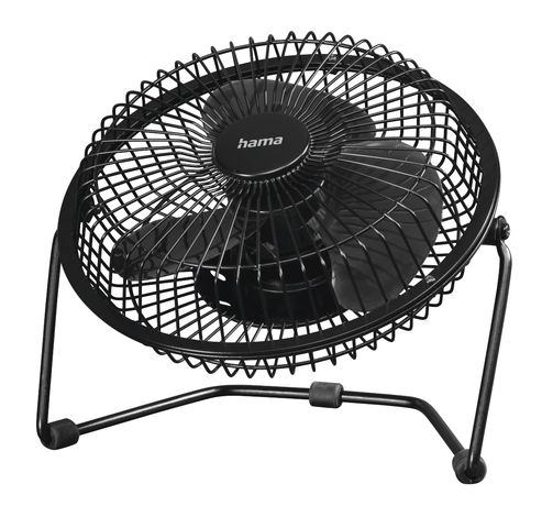 Ventilateur de table USB Metall Ventilator 20 cm (8 pouces) XXL 2 réglages de vitesse  Hama