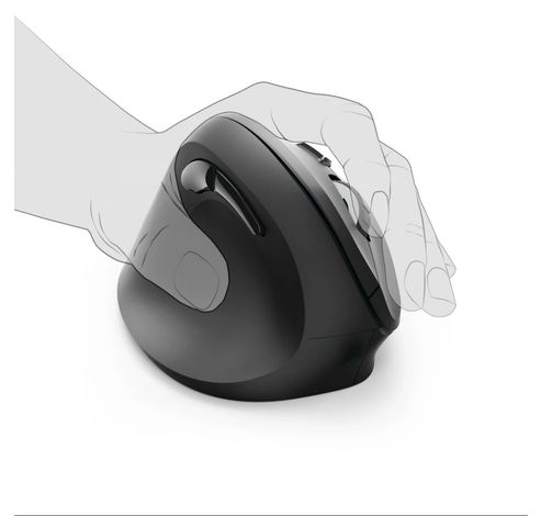 EMW-500L Souris verticale sans fil ergonomique pour gauchers 6 boutons noir  Hama