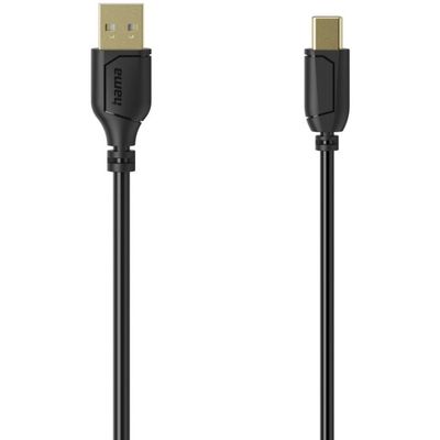 USB-A/USB-C-Cable Flexi-Slim USB 2.0 480 MBIT/s 0.75m  Hama