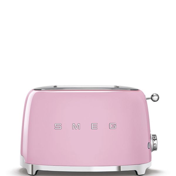 Smeg Broodrooster 2 sleuven 2 sneden Roze