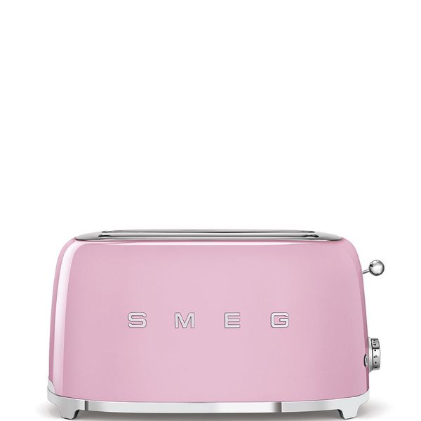 Smeg Broodrooster 2 sleuven 4 sneden Roze