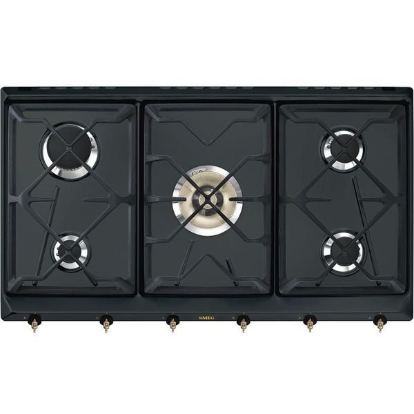 Smeg Coloniale kookplaat gas 90cm SRV896AOGH