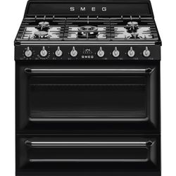 Smeg Fornuis Victoria TR90BL9 90x60x90cm Zwart 