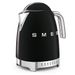 Smeg Waterkoker Regelbare temperatuur 1,7L zwart