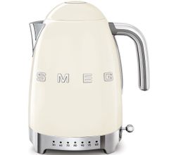 Waterkoker regelbare temperatuur 1,7L crème Smeg