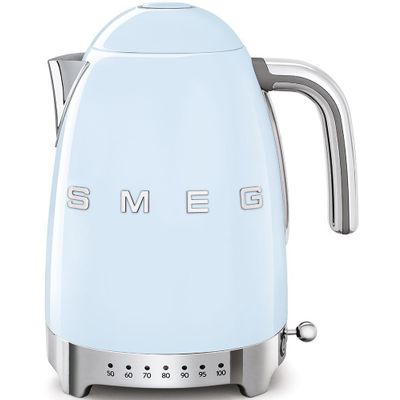 Waterkoker regelbare temperatuur 1,7L pastelblauw  Smeg