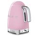 Smeg Waterkoker regelbare temperatuur 1,7L roze