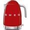 Waterkoker regelbare temperatuur 1,7L rood 