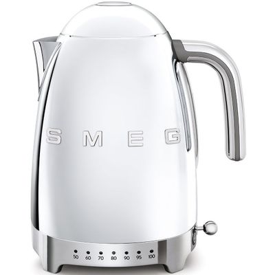 Waterkoker regelbare temperatuur 1,7L chroom Smeg