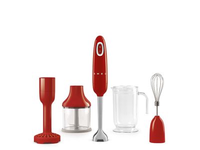 Staafmixer met accessoires rood