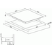 Universeel kookplaat inductie 60cm SI7643B 