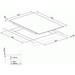 Universeel kookplaat inductie 78cm SI7844B 