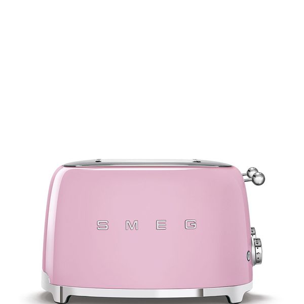 Smeg Broodrooster 4 sleuven 4 sneden Roze