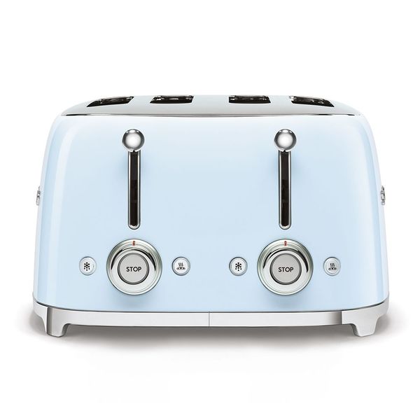 Smeg Broodrooster 4 sleuven 4 sneden Pastel Blauw