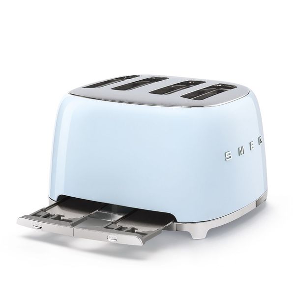 Smeg Broodrooster 4 sleuven 4 sneden Pastel Blauw