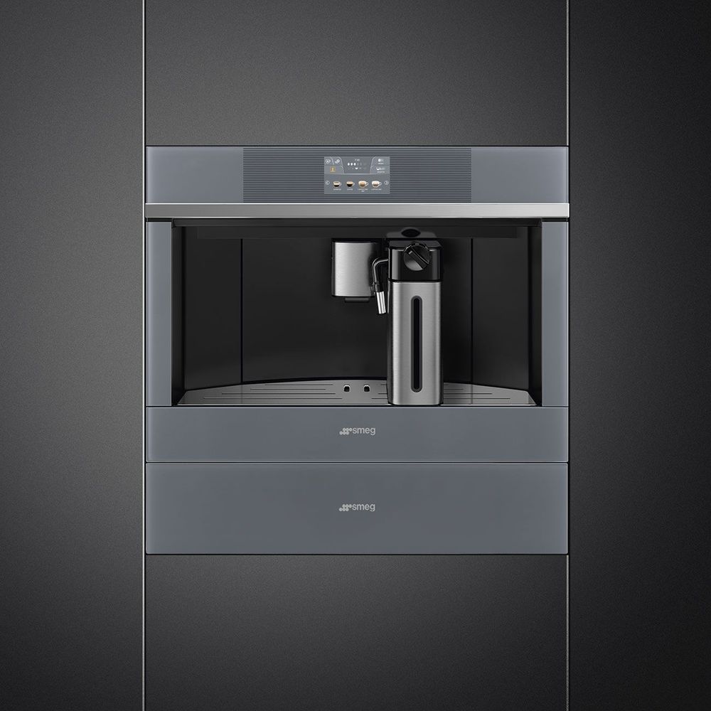 Smeg Espressomachine inbouw Linea Automatische koffiemachine CMS4104S Zilver