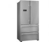 Koel-vriescombinatie met 2 deuren en 2 schuiven breedte 84cm 539L  No Frost met display inox