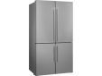 Koel-vriescombinatie met 4 deuren breedte 92cm 541L NO FROST inox