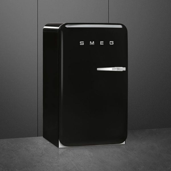 Smeg Jaren '50 Koelkast Home Bar 130L hoogte 96cm scharnieren links zwart