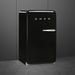 Smeg Jaren '50 Koelkast Home Bar 130L hoogte 96cm scharnieren links zwart