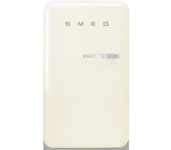 Jaren '50 Koelkast/vriesvak 101L+13L hoogte 96cm scharnieren links Creme Smeg