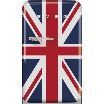 Jaren '50 Koelkast/vriesvak 101L+13L hoogte 96cm scharnieren rechts union jack 