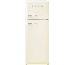 Jaren '50 Koelkast/diepvriezer 222L+72L scharnieren rechts creme  Smeg