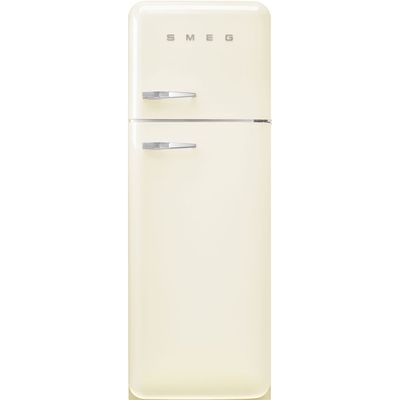 Jaren '50 Koelkast/diepvriezer 222L+72L scharnieren rechts creme   Smeg