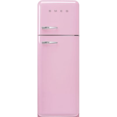 Jaren '50 Koelkast/diepvriezer 222L+72L scharnieren rechts roze  Smeg