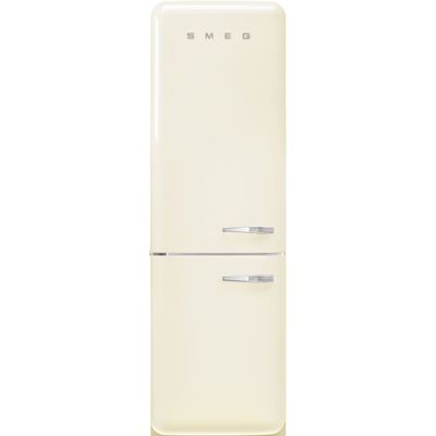 Jaren '50 Koelkast/diepvriezer 234L+97L scharnieren links creme  Smeg