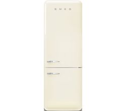 Jaren '50 Koelkast/diepvriezer 333L+128L scharnieren rechts Creme Smeg