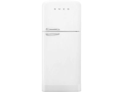 <ul class='list-attrs-tooltip'><li>Totale netto inhoud: 524 Liter</li><li>Geluidsniveau: 41 dB(A)</li><li>Vriesgedeelte: Vriesgedeelte</li><li>Ijsblokjesmaker: Ijsblokjesmaker</li><li>Hoogte: 192 cm</li><li>Breedte: 79 cm</li><li>Energieklasse: E...</li></ul> Jaren '50 Koelkast/diepvriezer 362+107L NO FROST scharnieren rechts breedte 80cm wit