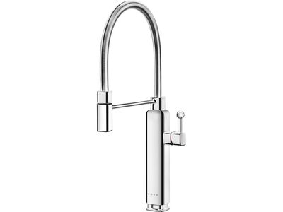 50's style Keukenmengkraan - handsproeier - chroom 