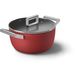 Smeg Kookpot met glazen deksel 24 cm rood