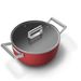 Smeg Kookpot met glazen deksel 24 cm rood