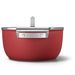 Smeg Kookpot met glazen deksel 24 cm rood