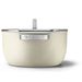 Smeg Kookpot met glazen deksel 26 cm crème