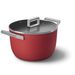 Kookpot met glazen deksel 26 cm rood 