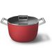 Kookpot met glazen deksel 26 cm rood 