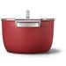 Kookpot met glazen deksel 26 cm rood 