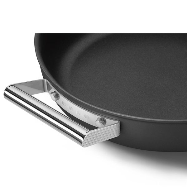 Sauteerpan met glazen deksel 28 cm zwart 