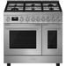 Smeg Portofino Fornuis CPF92GMX 90x60x90cm Inox