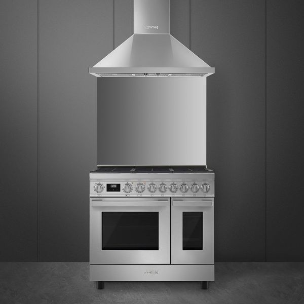 Smeg Portofino Fornuis CPF92GMX 90x60x90cm Inox