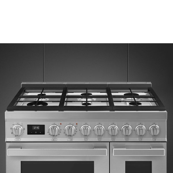 Smeg Portofino Fornuis CPF92GMX 90x60x90cm Inox