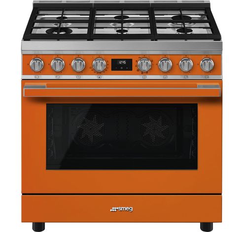 Portofino Fornuis CPF9GMOR1 90x60cm Oranje  Smeg