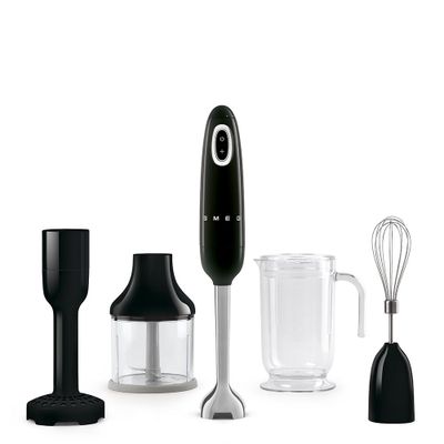 Handblender met verschillende accesoires Tritan Renew zwart Smeg