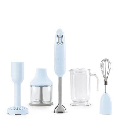 Handblender met verschillende accesoires Tritan Renew Pastelblauw Smeg