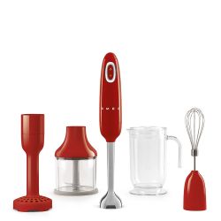 Smeg Handblender met verschillende accesoires Tritan Renew rood