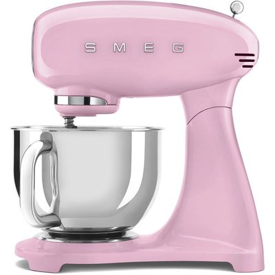 Keukenrobot inox mengkom volume 4,8 liter roze Smeg