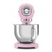 Robot sur socle - bol en inox volume 4,8 litres - rose 